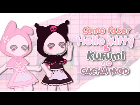 ꒷꒦🍑Como fazer a roupa da My Melody e da Kurumi Gacha Mod 