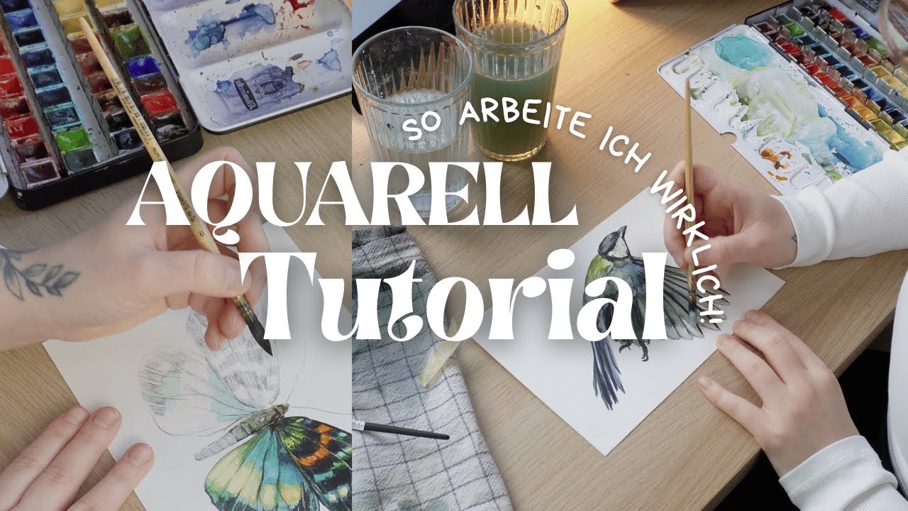 Мои секреты акварельной живописи 😳 | Техники и советы | РОЗЫГРЫШ!