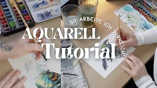 Meine Aquarell Geheimnisse 😳| Technik &amp; Tipps | VERLOSUNG !