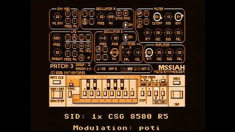 C64 MSSIAH Mono Synth: Analogue power (DnB wip)