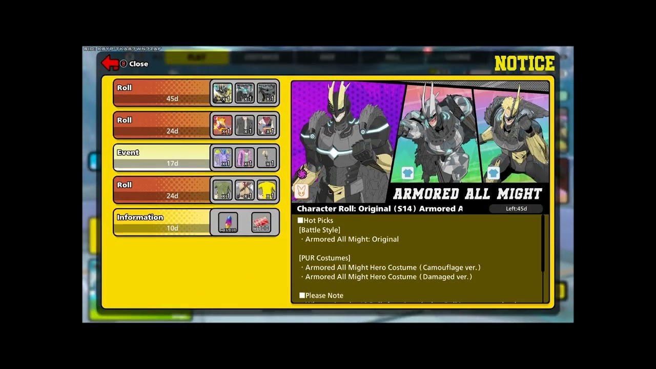 My Hero ULTRA RUMBLE (XB1, XSX) Season 14 - Daily Login Bonus