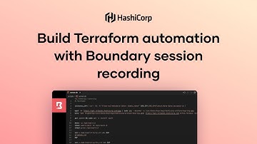 Build Terraform automation with Boundary session recording
