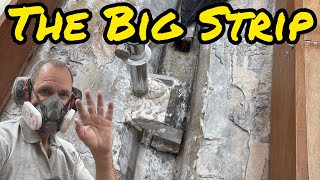 Interior Strip to Remove floor and Water Tank - So much Polyester Dust! - Project Timeless Ep3