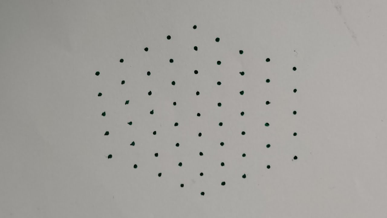 9*5 dots🪷 deepam muggulu design🪷 daily morning simple kolam🪷