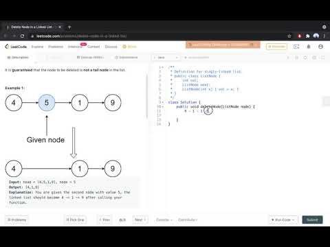 237. Delete Node in a Linked List