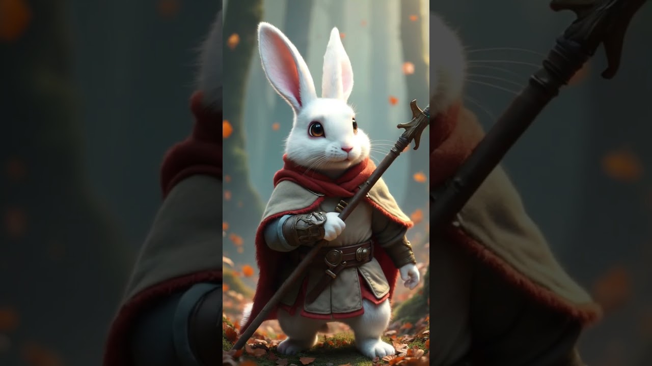 The rabbit warriors ready to fight
