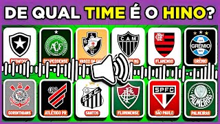 ⚽ ADIVINHE O TIME DE FUTEBOL PELO HINO! #quiz #quizdefutebol #macaquiz