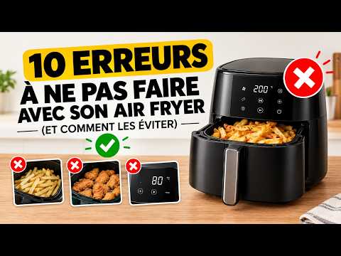 Vignette de la liste : 10 erreurs à ne pas faire avec son air fryer (et comment les éviter)