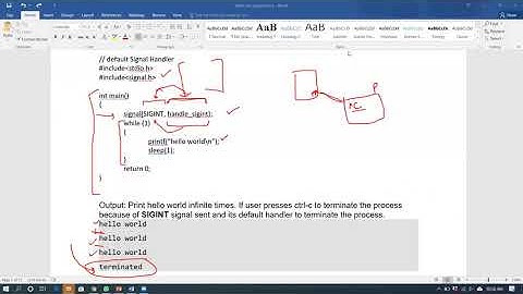 SIGNALS HANDLING | OPERATING SYSTEM | LINUX UBUNTU | PART 2 CLASS DISCUSSIONS
