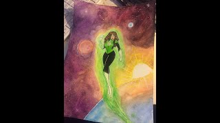 Painting Jessica Cruz(Green Lantern)