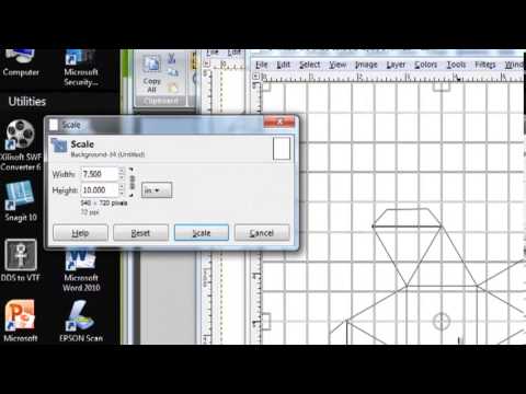 How to enlarge a geometrical papercraft