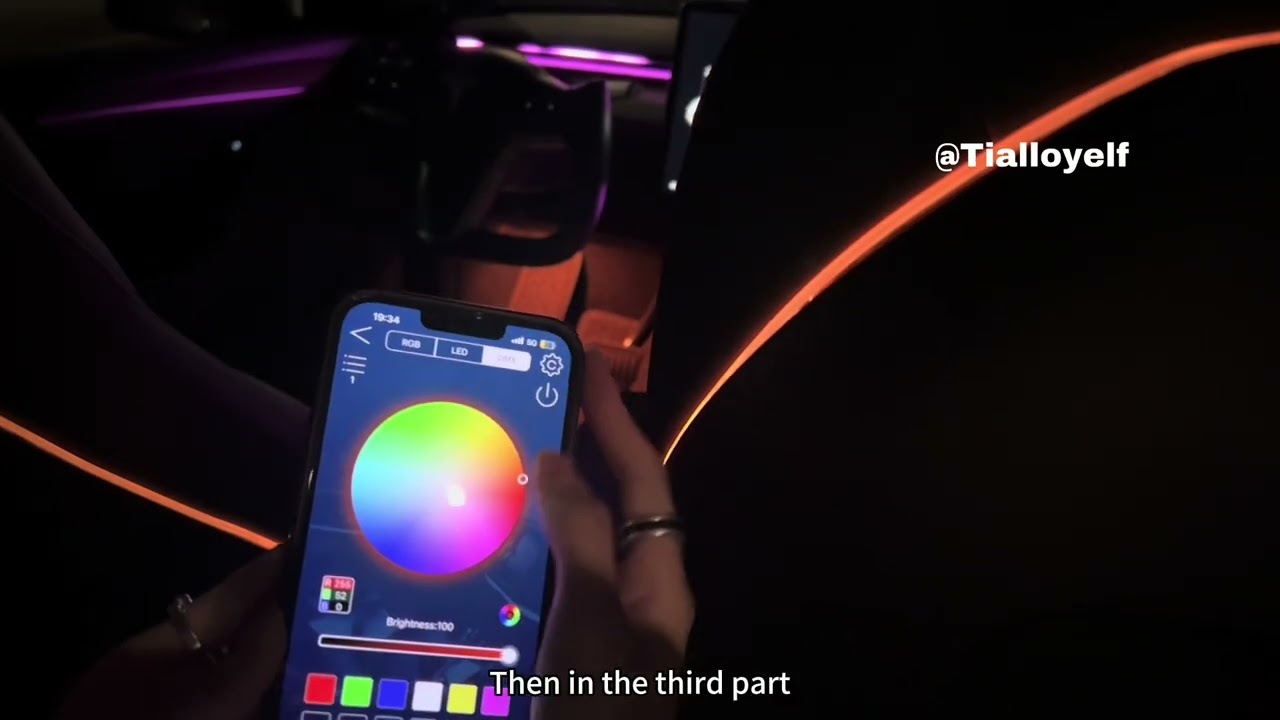 Tesla ambient light for Model3 ModelY (2019-2024) Diamond kit