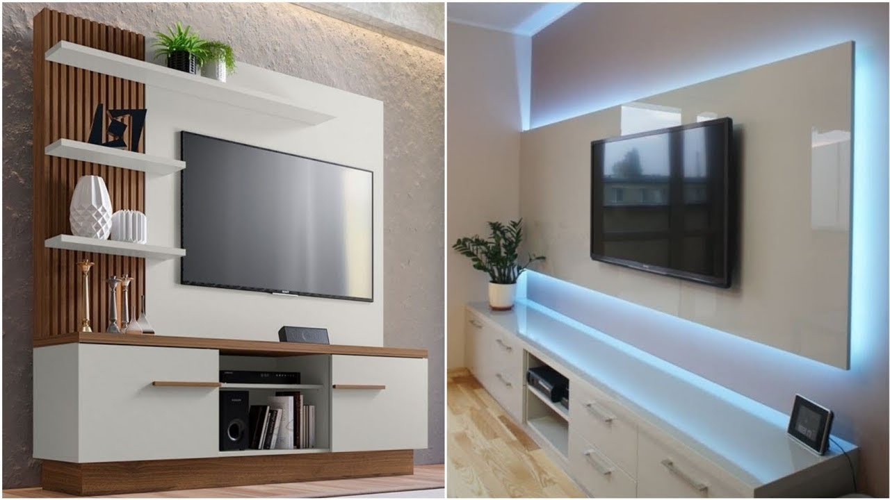 Muebles Para TV Modernos 2024  Ideas de diseño de estantes para televisores  modernos 