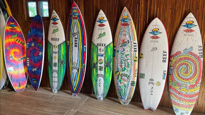 Making a Surfboard - Printing Logos on Rice Paper 