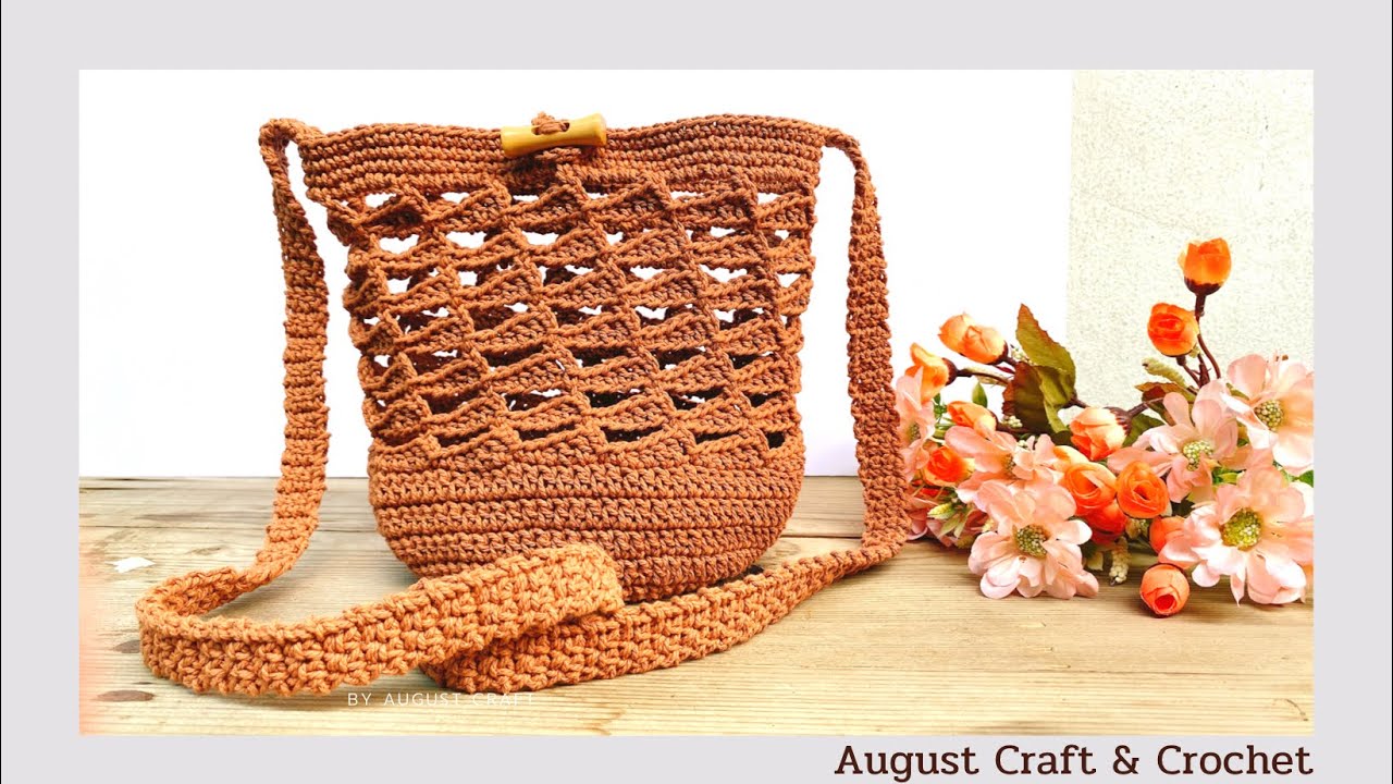 🧶 ️ Somple Crochet Crossbody Bag How to Crochet Cross bag step by