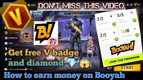 How to get free V badge | how to join booyah streamers partener program in 2022 #freefire #booyah