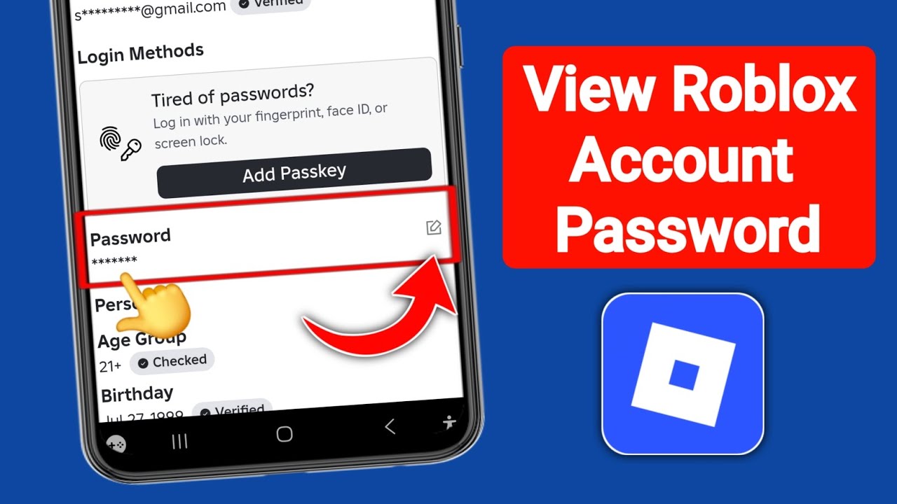 How to View Your Password in Roblox (2026) New Update