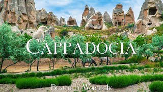 Cappadocia, Turkey 4K Drone Nature Film - Relaxing Piano Music - Natural Landscape