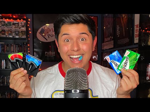 ASMR | Binaural Gum Chewing & Whispered Ramble! (Up Close Whispers, Prop Talk, Etsy Shop!)
