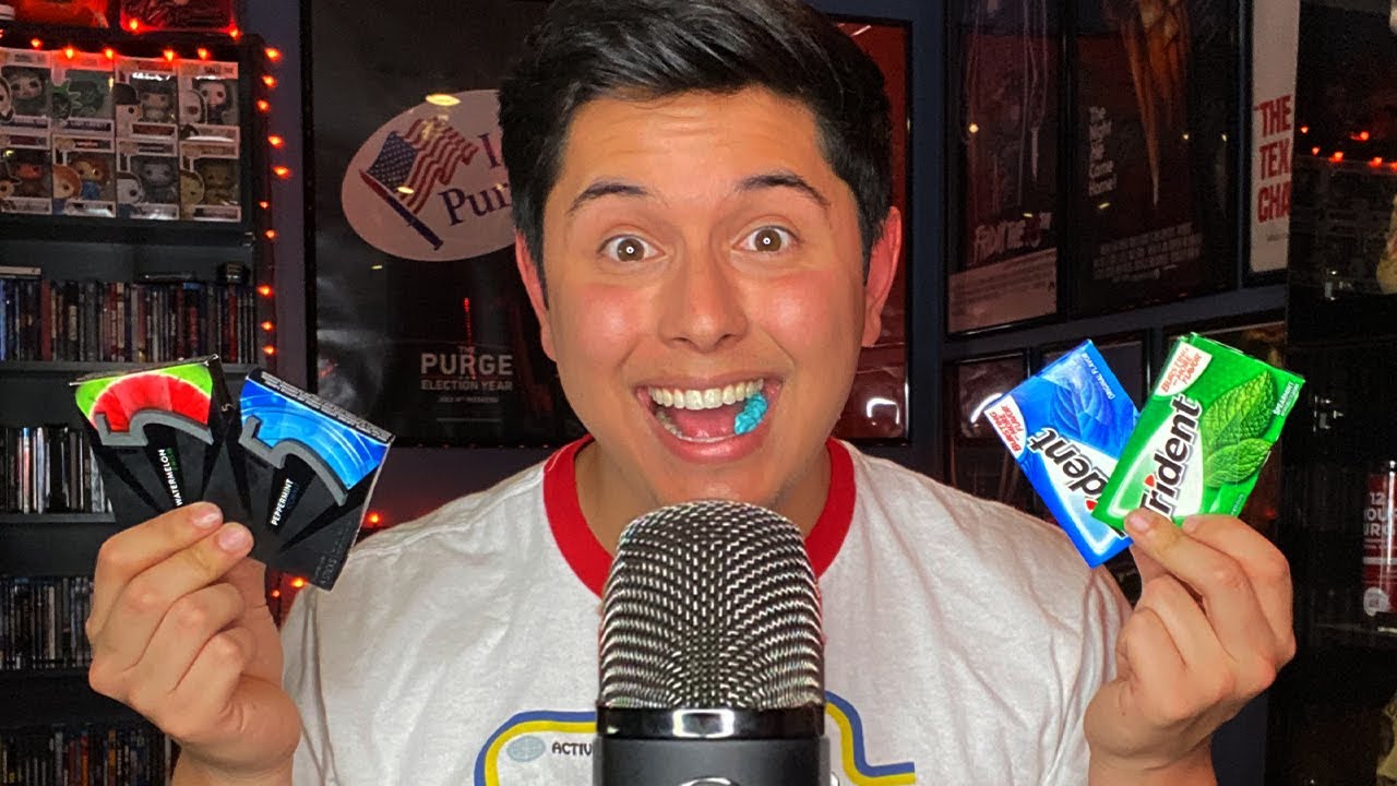 ASMR | Binaural Gum Chewing & Whispered Ramble! (Up Close Whispers, Prop Talk, Etsy Shop!)