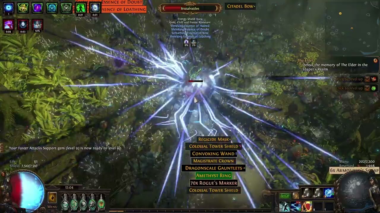 Path of Exile - 3.23 INT stack Kinetic Bolt Trickster (T16 8 mod)