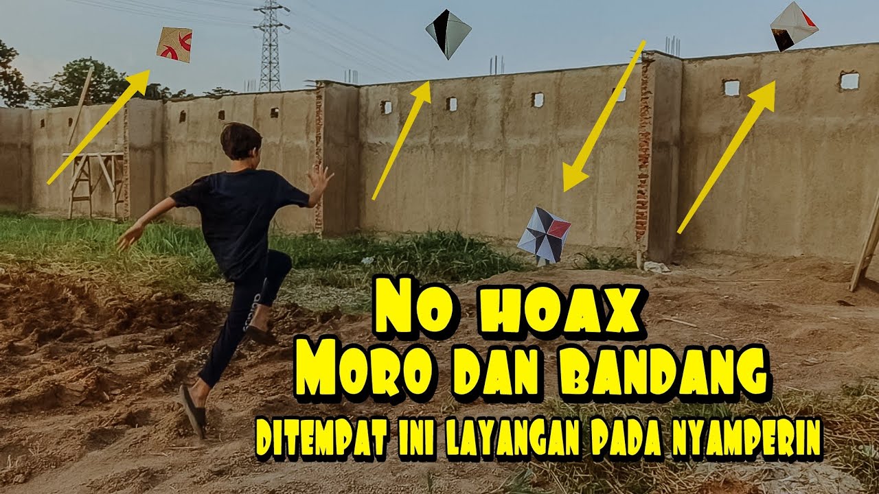 Ternyata ditempat ini lokasi layangan putus berjatuhan! panen layangan lagi guys