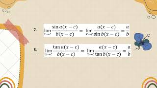 Rumus - rumus Limit Fungsi Trigonometri (XII IPA)