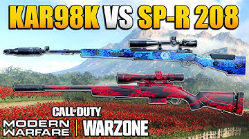 Which is Better? Kar98k vs SP-R 208 best Markman Rifle in WARZONE After Update | Modern Warfare BR