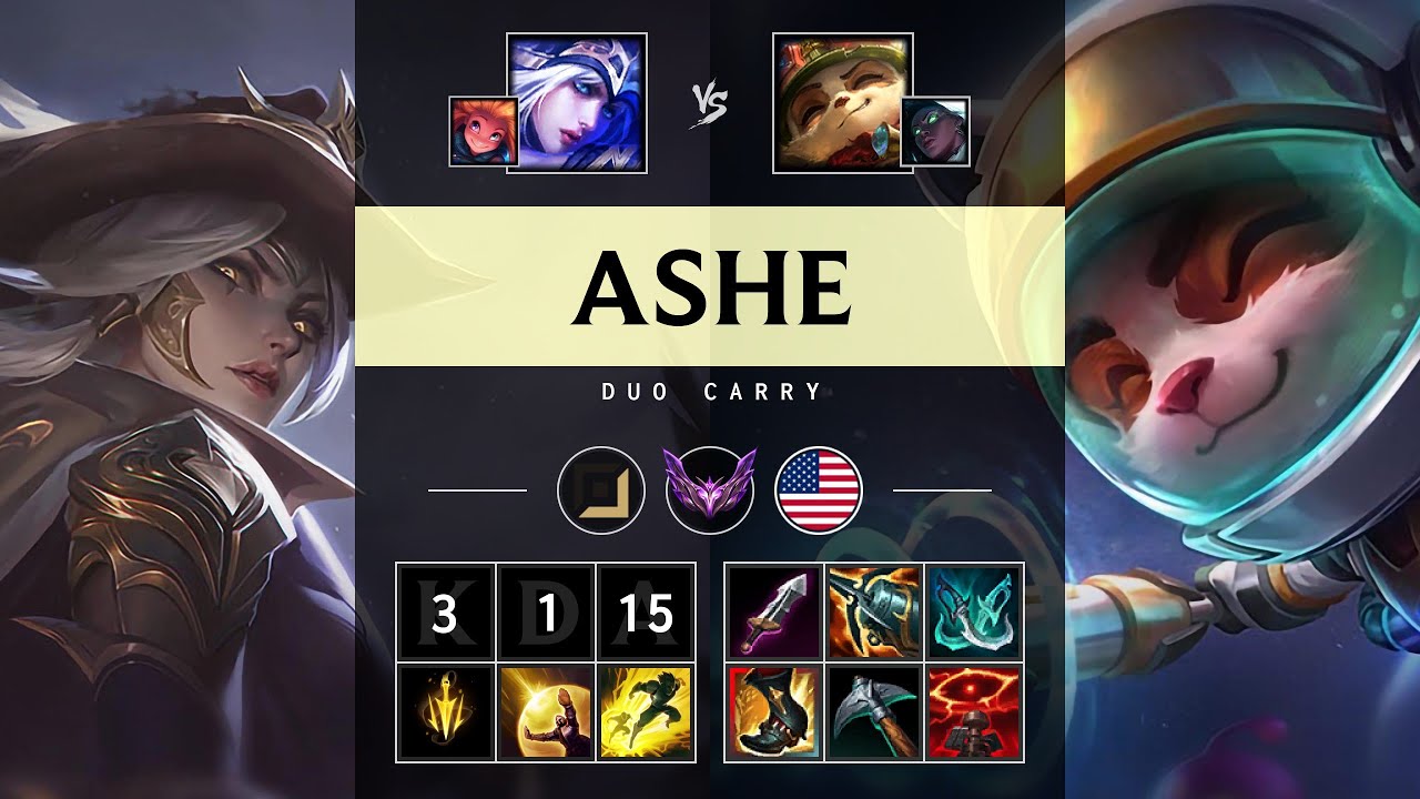 Ashe ADC vs Teemo - NA Master Patch 25.S1.1