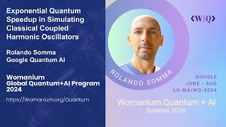 Celebrity WOMANIUM QUANTUM + AI 2024: DAY 24 ❯ Exponential Quantum Speedup (Rolando Somma - Google Quantum AI) Profile