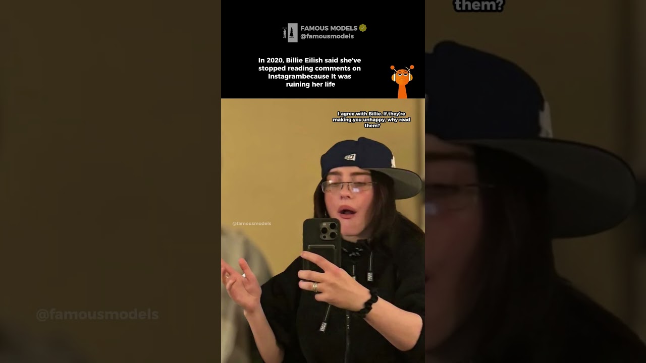 В 2020 году Билли Айлиш заявила, что перестала читать комментарии в Instagram, потому что это её ...