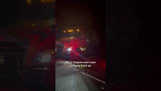 Dramatic video: Truck driver narrowly escapes after train crashes into tractor-trailer #Shorts
