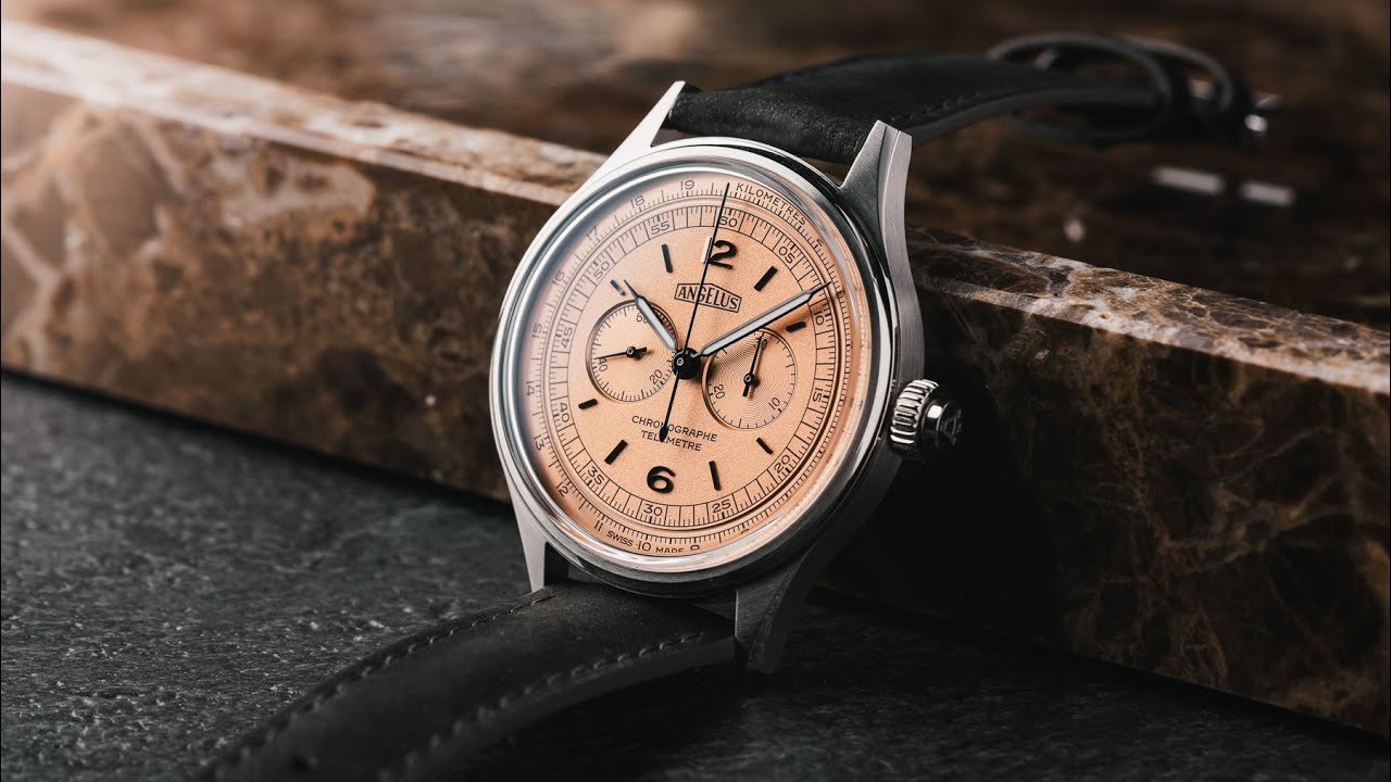 Hands-On: The Angelus Chronographe Télémètre Steel Rose