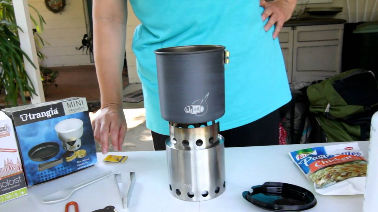 Trangia Mini Stove and Solo Stove Combo: first test - YouTube
