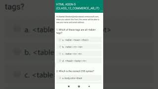 HTML assignment-5 (11&12th arts,sci, Commerce)solved MCQ on advanced webdesign& impressive webdesign