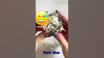 Guess The Colour | Silver Foil Edition! Clay Cracking ASMR #satisfyingvideo #asmrvideo