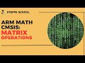 CMSIS Math library: linear algebra operations in STM32 MCUs