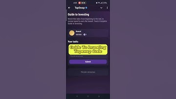 Guide to Investing | Tapswap Video Code