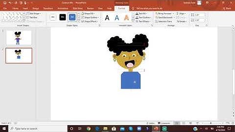 How to Create a Cartoon Character using PowerPoint