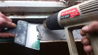 видео: Строительным феном снимаем краску картинка: Строительным феном снимаем краску