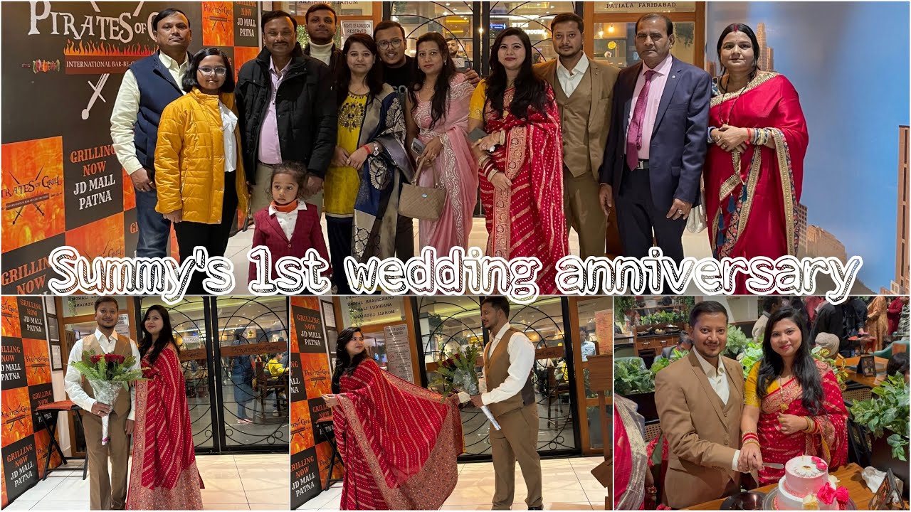 1st Anniversary celebration of Summy and Rahul || #celebration #marriage #party #video #vlogging #yt