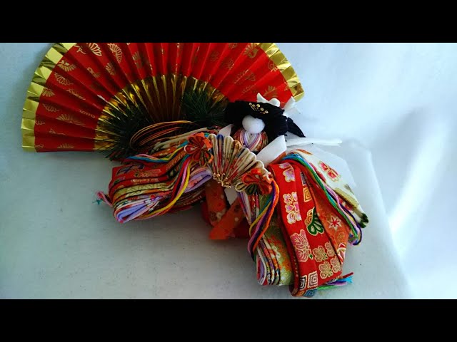 つまみ細工 十二単衣のお雛様の作り方【その2 上半身ボディを作る編