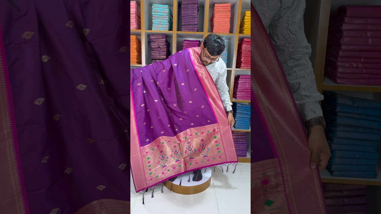 Pure Zari Geomatric Motif Paithani Dupatta