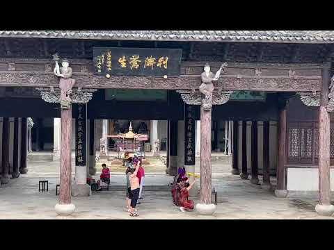 Dancing Through Time: Enchanting Aunties Rehearsing at Centuries-Old Fengqiao Temple!