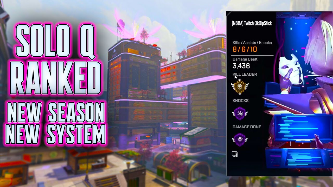 Solo Q Win in the New Apex Ranked system season 26 (3000 damage) - YouTube