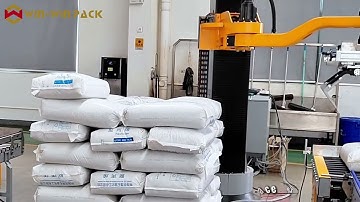 WIN-WIN PACK Single Column Joint Palletizer for Bagged Products | Compact and Fully Automatic