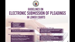 Explaining the Guidelines on Electronic Copies of Pleading