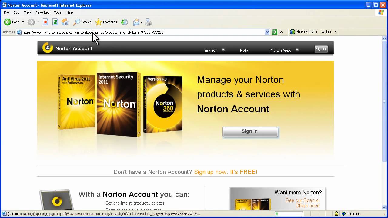 How To Use Your Norton Account YouTube