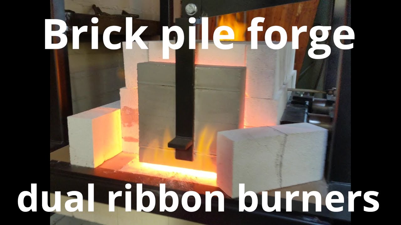 Ribbon burner brick pile forge - Van Zanten Engineering