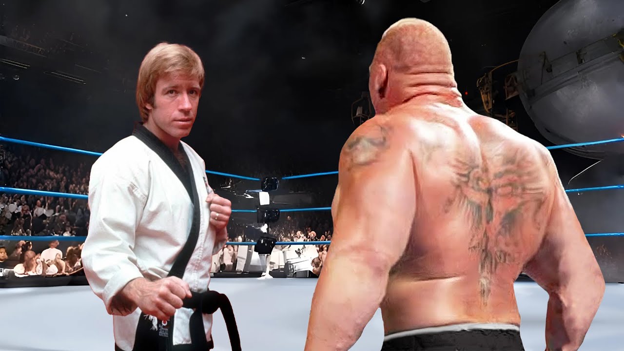 Полный матч — Брок Леснар против Чака Норриса — Матч Железного человека 2025